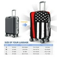 thumbnail image 6 of Bingfone Firefighters Usa Flag Black And White Flag Luggage Cover Washable Suitcase Cover Protector Anti-Scratch Suitcase Cover Fits 18-32 Inch Luggage, 6 of 9