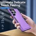 thumbnail image 3 of REQO for Samsung Galax S23 Ultra Case,S23 Ultra Case,with HD Screen Protector [Military Grade Drop Tested] Heavy-Duty Tough Rugged Shockproof Protective Case for Galax S23 Ultra, Purple, 3 of 6