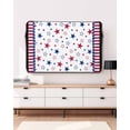thumbnail image 3 of Outdoor TV Cover 48 to 50 Inch Weatherproof, 4th of July Waterproof TV Screen Protector for Outside Decor with Zipper and Pocket 48"L x 30"H , Patriotic Memorial Day Red Blue Stripes Stars, 3 of 7