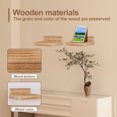 thumbnail image 4 of Lzvxtym 4 Pcs Wood Floating Shelves Small Wall Shelves Wall Mounted Floating Wall Shelves Decorative Wall Storage Shelves 12.5x12.5x5cm for Bedroom Living Room Bathroom, 4 of 11