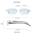 thumbnail image 4 of LifeArt Blue Light Blocking Glasses, Computer Reading Glasses, Anti Blue Rays, Reduce Eyestrain, Stylish for Men and Women(Silver,+2.50 Magnification), 4 of 5