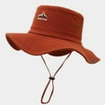 thumbnail image 3 of Unisex Western Cowboy Sun Hat - Wide Brim Fisherman Cap for Hiking & Camping, 3 of 3