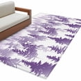 thumbnail image 2 of Purple Forest Runner Rug 2.7x5 FT, Non Slip Entryway Carpet, Contemporary Silhouette Abstract Art Washable Soft Floor Carpet Entrance Mat Non-Shedding Throw Rug for Hallway Laundry Room Bedside, 2 of 9