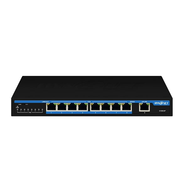 Conmutador Ethernet HYN @NET 9 puertos Fast Ethernet PoE 8 PoE+ 96 W