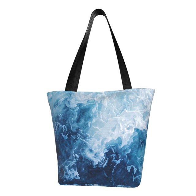 Easygdp Abstract Ocean Waves Bolso de Hombro para Mujer, Bolso Bandolera y Cartera de Mano Elegante para Uso Diario