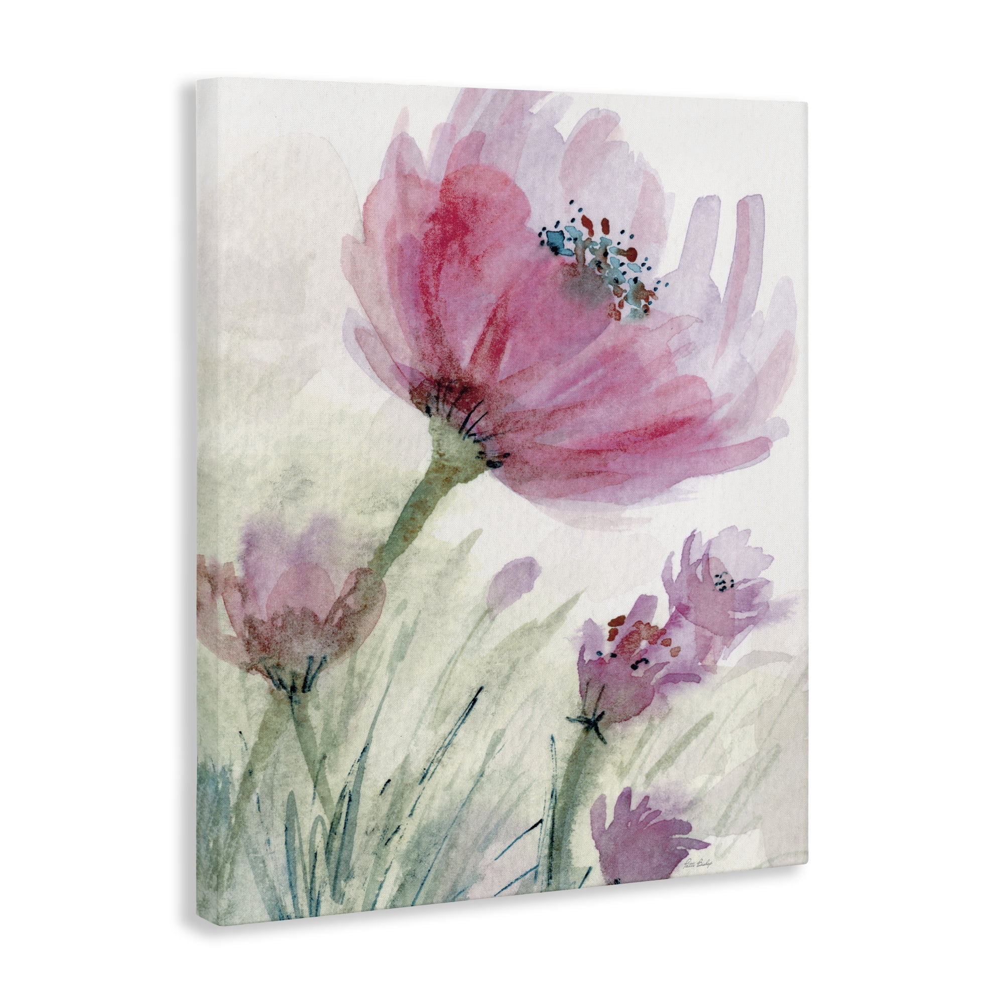 Stupell Industries Pink Flower & Speckled Stamen Canvas Wall Art, design by Patti Bishop