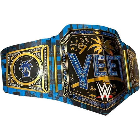 Yeet Championship Title Belt Replica, World Heavyweight Championship Belt - Adult Size Adjustable Strap - 52 inch's
