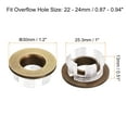 thumbnail image 2 of Unique Bargains 25.3mm Sink Trim Overflow Cover Ring Round Hole Insert in Caps Bronze, 2 of 5