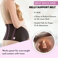 thumbnail image 5 of Gabrialla Strong Support Pregnancy Belly Bands for Pregnant Women: MS-99 (BLACK, SMALL), 5 of 7