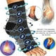 thumbnail image 3 of 2 pares de calcetines de compresión ortopédicos, calcetines de compresión para espolones calcáneos y fascitis plantar, tobillera para neuropatía, para hinchazón, fascitis plantar, dolor de, 3 of 5