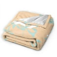 thumbnail image 3 of Pastel Floral Textures Throw Blanket, Fluffy Soft Cozy Blanket Flannel Plush Microfiber Couch Throw 40"x30", 3 of 7