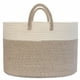thumbnail image 1 of Cesta de lavandería plegable alta y redonda, perfecta para el baño y el dormitorio, para guardar ropa, juguetes y más; asas fáciles de usar y diseño que ahorra espacio, 1 of 7