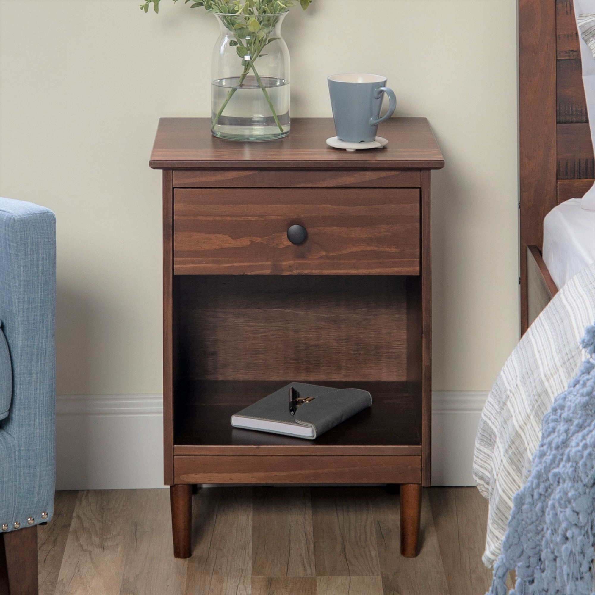 Wright MidCentury Walnut Nightstand by Bellamy Studios