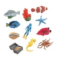 thumbnail image 2 of 11 figuras de animales marinos subacuáticos, juguetes de marinas, figuras de vida marina para decoración de escritorio, adorno para pecera., 2 of 5