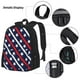 thumbnail image 3 of Disketp Patriotic Star Mochila Estampada de Gran Capacidad con Lonchera y Estuche, Set de 3 Piezas para Estudiantes, 3 of 7