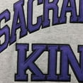 thumbnail image 4 of Men's Mitchell & Ness Jason Williams Heathered Gray Sacramento Kings Big & Tall Name & Number Pullover Hoodie, 4 of 4