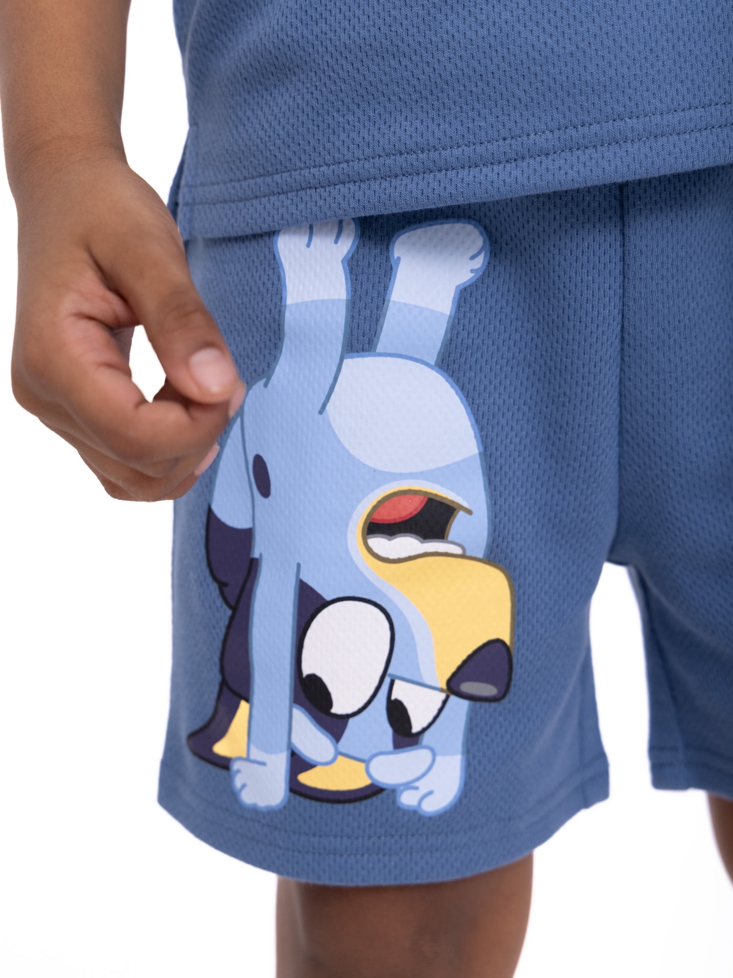 Bluey Toddler Boys Short Sleeve Polo Top and Shorts Set, 2-Piece, Sizes 2T-4T