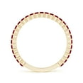 thumbnail image 2 of ANGARA Natural Prong Set Round Ruby Eternity Wedding Ring in 14K Yellow Gold for Women (Size-1.6mm) | July Birthstone, Birthday, Anniversary, Jewelry Gift for Women | Natural Ruby Ring, 2 of 9