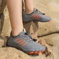 thumbnail image 4 of Zapatos Niños Agua Secado Rápido Playa Descalzo para Niños Niñas (31) Gris, 4 of 9