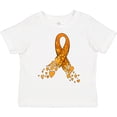 thumbnail image 3 of Inktastic Leukemia Awareness with Orange Ribbon Made of Hearts Boys or Girls Toddler T-Shirt, 3 of 5