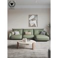 thumbnail image 4 of Italian light luxury modern style design sofa living room imperial concubine leather sofa furniture My Lux Decor Round, 4 of 6