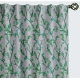 thumbnail image 1 of Vargottam 84 Inch Rod Pocket/Back Tab Cotton Curtains for Windows and Doors - Light Filtering Cotton - Light Filtering Drapes For Doors - Set of 2 Panels, 52"x84" - Tropical Tree Print (Green), 1 of 8