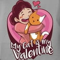 thumbnail image 3 of CafePress - My Cat Is My Valentine T Shirt - Womens Comfort Colors® Shirt, 3 of 4