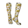 thumbnail image 4 of Balery Bird Sunflowers Printed Novelty Socks Men's Women's Crew Socks Sports Socks Knee High Socks Cotton Socks Quirky and Cool Socks, 4 of 9