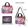 thumbnail image 3 of FORMRS 16" Laptop Sleeve Bag Carrying Case with Handle Travel Shoulder Briefcase, Purple Colorful Circles, 3 of 8