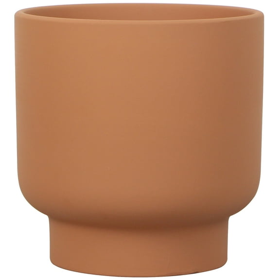 Mainstays Small 6in Diameter Round Terracotta Petra Terra Ceramic Planter