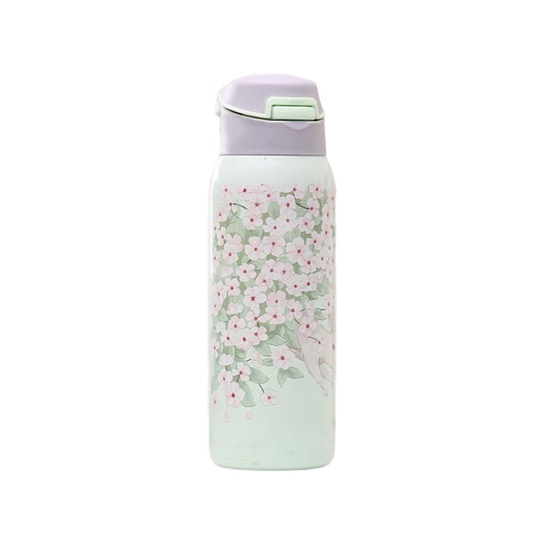 Cateissary Frasco de vacío de 350ML, botella de acero inoxidable, taza aislada, botellas de agua, tazas Suministros térmicos Verde