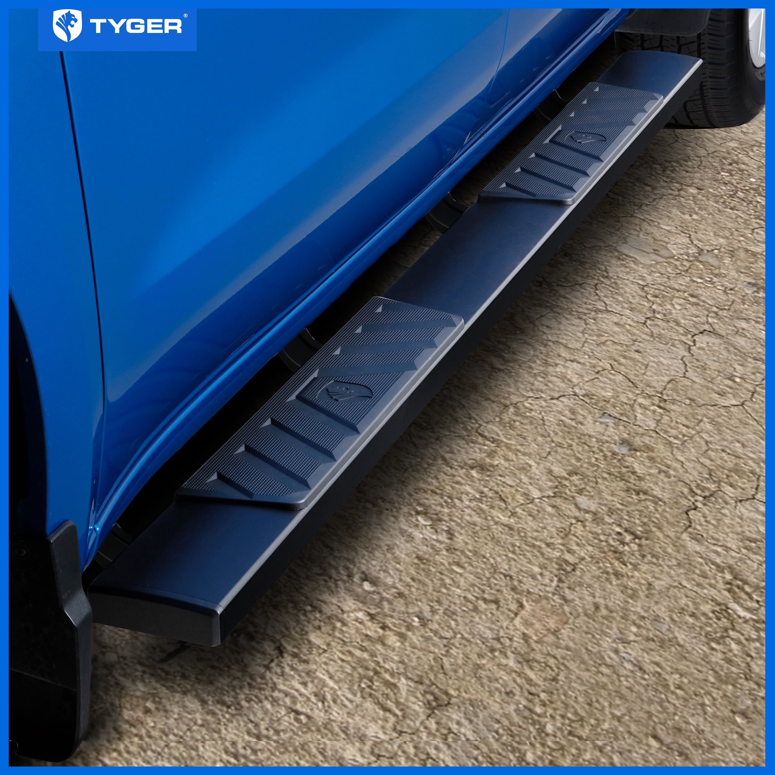Tyger Auto 6" Riser Running Boards Compatible with 2019-2026 Chevy Silverado GMC Sierra 1500; 2020-2026 2500 3500HD (Not Fit 19 LD) | Double Cab | TG-RS6C60238 | Side Step Rails Nerf Bars