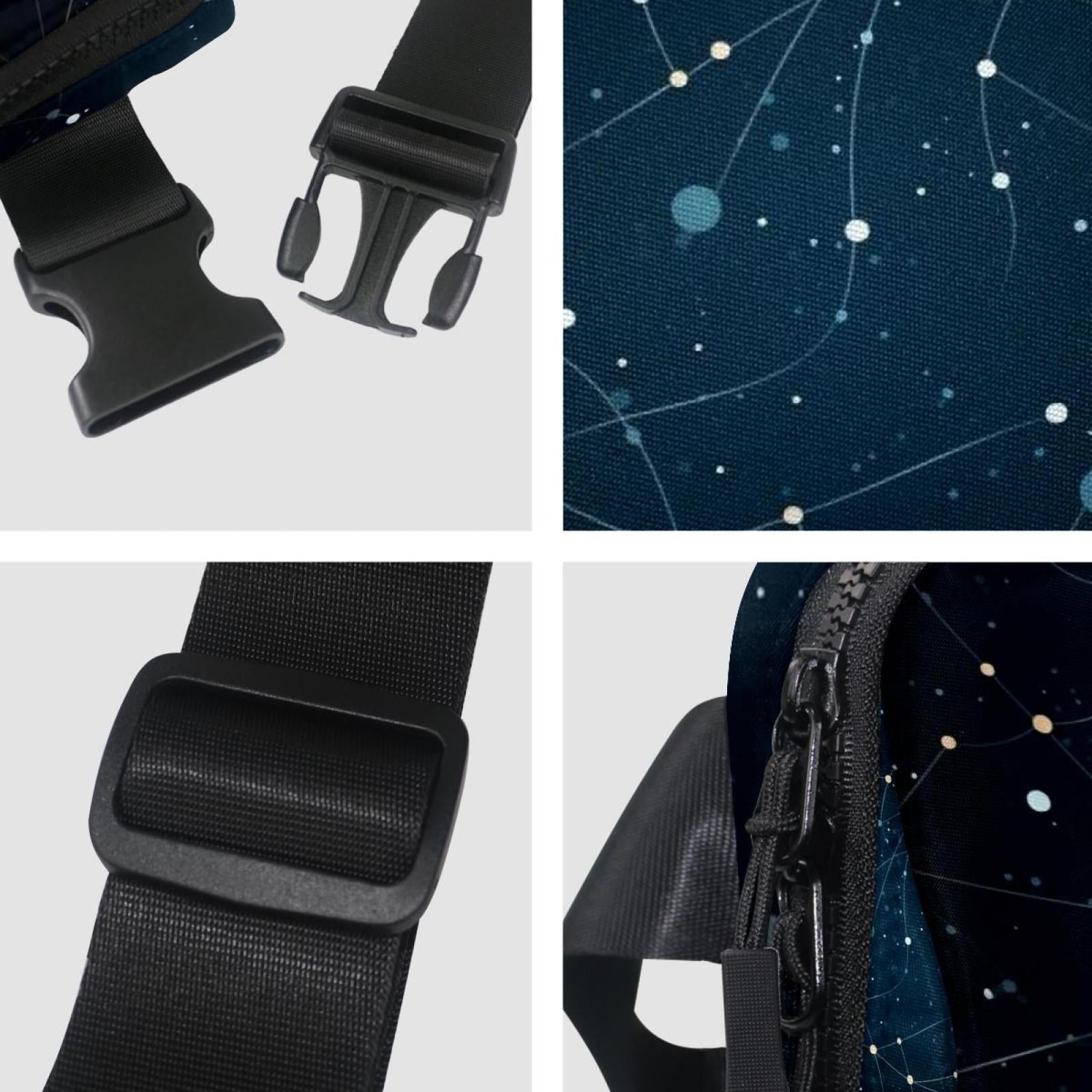 Gemini Lightweight Fanny Pack Waist Bag Cross Body Bag with Extension Strap Unisex