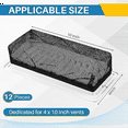 thumbnail image 3 of Quaqdae 12Pcs Floor Register Trap Cover Vent Screen for Home Mesh Elastic Band Filter Floor Air-Vent Mesh Cover,4 x 10Inch, 3 of 4