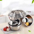 thumbnail image 4 of Stainless Steel Bowl under $5! Xqxayjr Stainless Steel Mixing Bowl Set, Multi-Purpose Kitchen Basins for Cooking, Heavy Duty Metal Bowls for Food Prep, Set of 3 Stainless Steel Mixing Bowls, 4 of 9