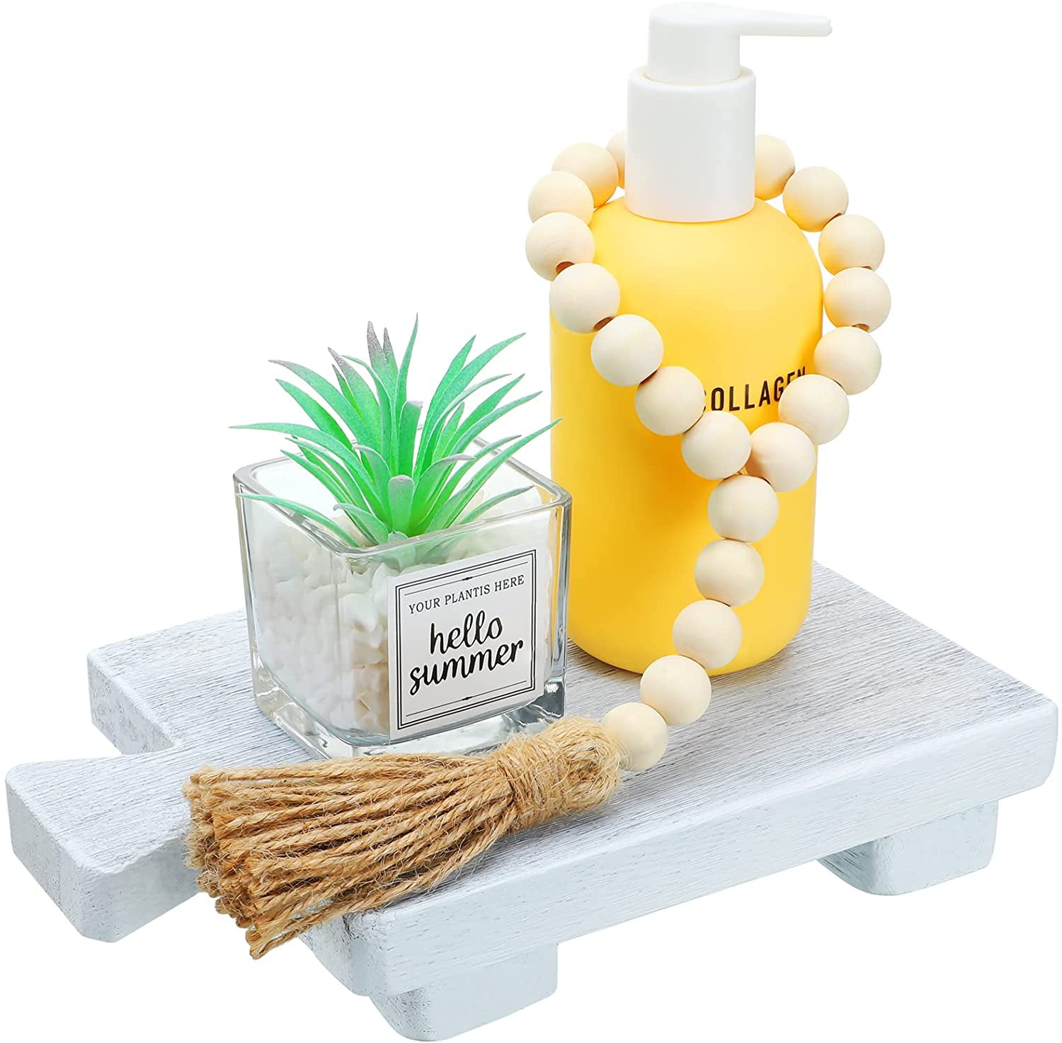 Home Décor Decorative Trays Home & Living Bathroom Sink Riser Wood Sink