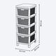 thumbnail image 4 of Cajonero Organizador Plástico 4 Cajones Multiusos Fique Gris Hielo Rimax, 4 of 4