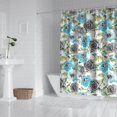 thumbnail image 3 of Waterproof Pioneer Shower Curtain 84x72 Inch Polyester Unique Colorful Floral Shower Curtain for Bathroom Hotel Home Decor with 12 Plastic Hooks, 3 of 5