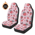 thumbnail image 4 of Uorisanigo Car Seat Covers, 2-Pack Washable Front Seat Covers Easy Installation Pink Strawberry Seats Cushion Universal Fit for Most Cars, Auto Interior Accessories, 4 of 7
