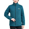 thumbnail image 2 of CUZIBR Women Winter Coat Long Sleeve Zip Up Thick Warm Lined Fuzzy Jacket Loose Fit Lightweight Outerwear Cozy Soft Comfortable Casual Wear With Pockets Dailywear,Blue,XXXXXL, 2 of 7