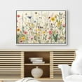 thumbnail image 5 of IDEA4WALL Framed Canvas Wall Art Minimal Wildflowers Floral Garden Illustrations Retro Countryside Art Botanical Colorful Print Relax/Calm for Living Room, Bedroom, Office - 24"x36" White, 5 of 5