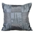 thumbnail image 2 of The HomeCentric Throw Pillow Cover With Zipper Decorative Pillow Covers Pack of 2 18x18 inch (45x45 cm) Grey Silk Throw Pillow Covers Pillow Covers Solid Color Throw Pillow Covers - Mythical Grace, 2 of 3