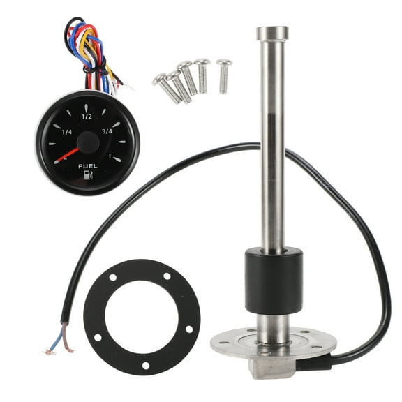 Unique Bargains 6.5" Fuel Sending Unit and Gauge Kit Boat Fuel Sending Unit Marine Fuel Sender Unit Metal 1 Set 0-190 Ohm