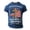Blue, variant on IWRICH Plus Size 250 Years T Shirts for Men Short Sleeve Crew Neck Tshirts Big and Tall Muscle Tees Red XS
