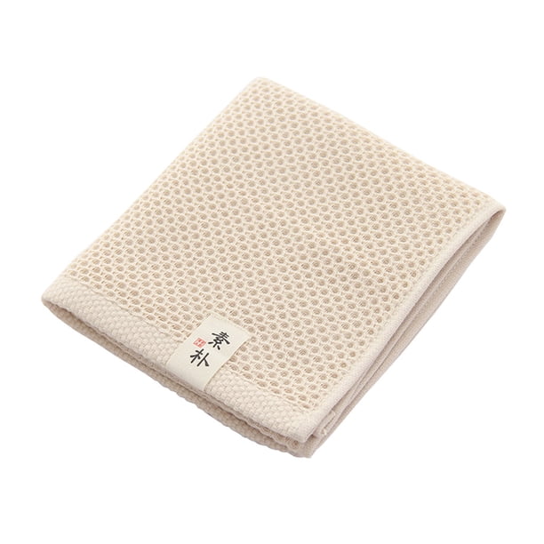 Toalla de algodón para el hogar, cocina, baño, inodoro, cara, lavado de manos, toalla con diseño de gofres, 72x32 cm, beige Eigraketly HA4795-01B