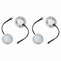 4pcs Range Hood Light Bulbs, Stainless Steel Range Hood LED Light Replacement Recessed Kitchen Range Hood Light