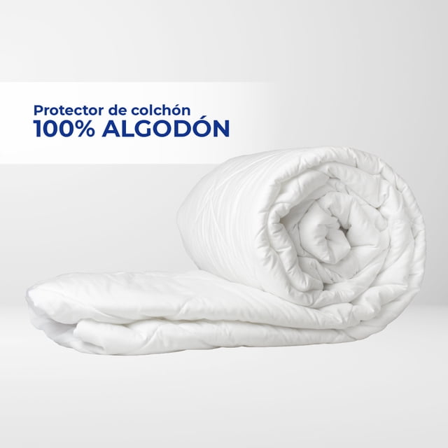 Protector de colchón Waterproof 100% Algodón Matrimonial