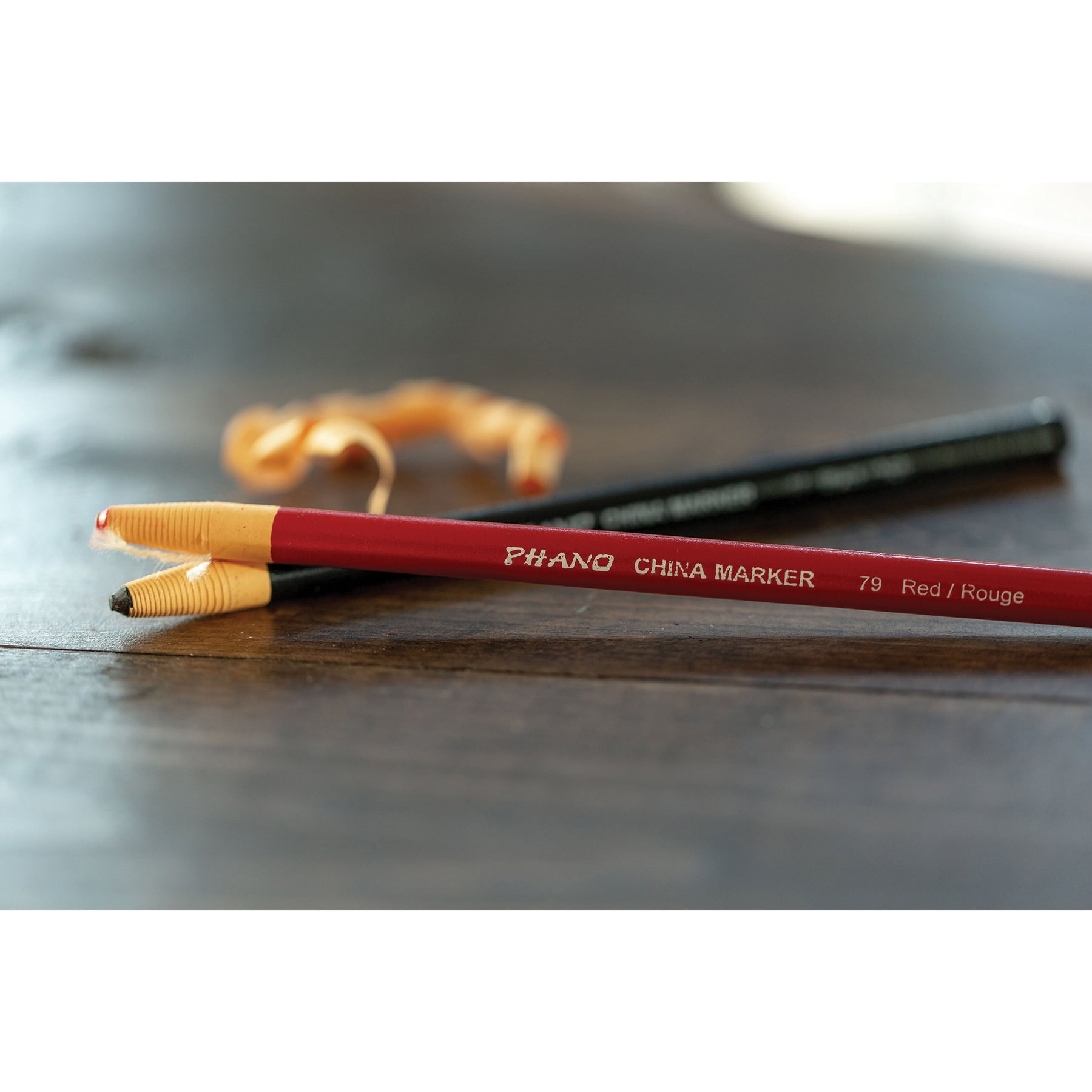 Dixon Phano China Markers, Red, 12 Per Pack, 2 Packs