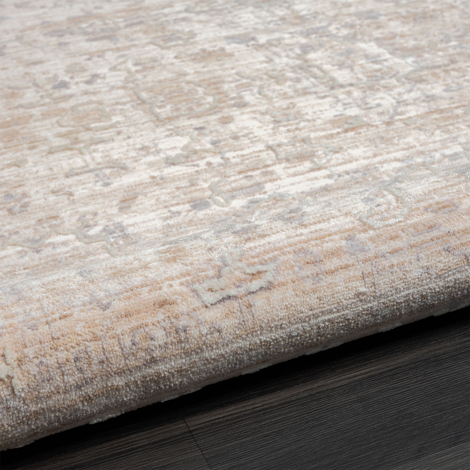 LR Home Mia 2' x 3' Gray/Red Bordered Premium Ultra-Soft Indoor Area Rug