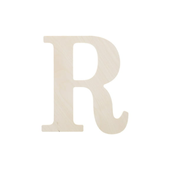 Good Wood By Leisure Arts Letter 9.5" R, Wooden Letters, Wood Letters, Wooden Letters Wall Decor, Large Letters 9.5 Inch, Small For Crafts